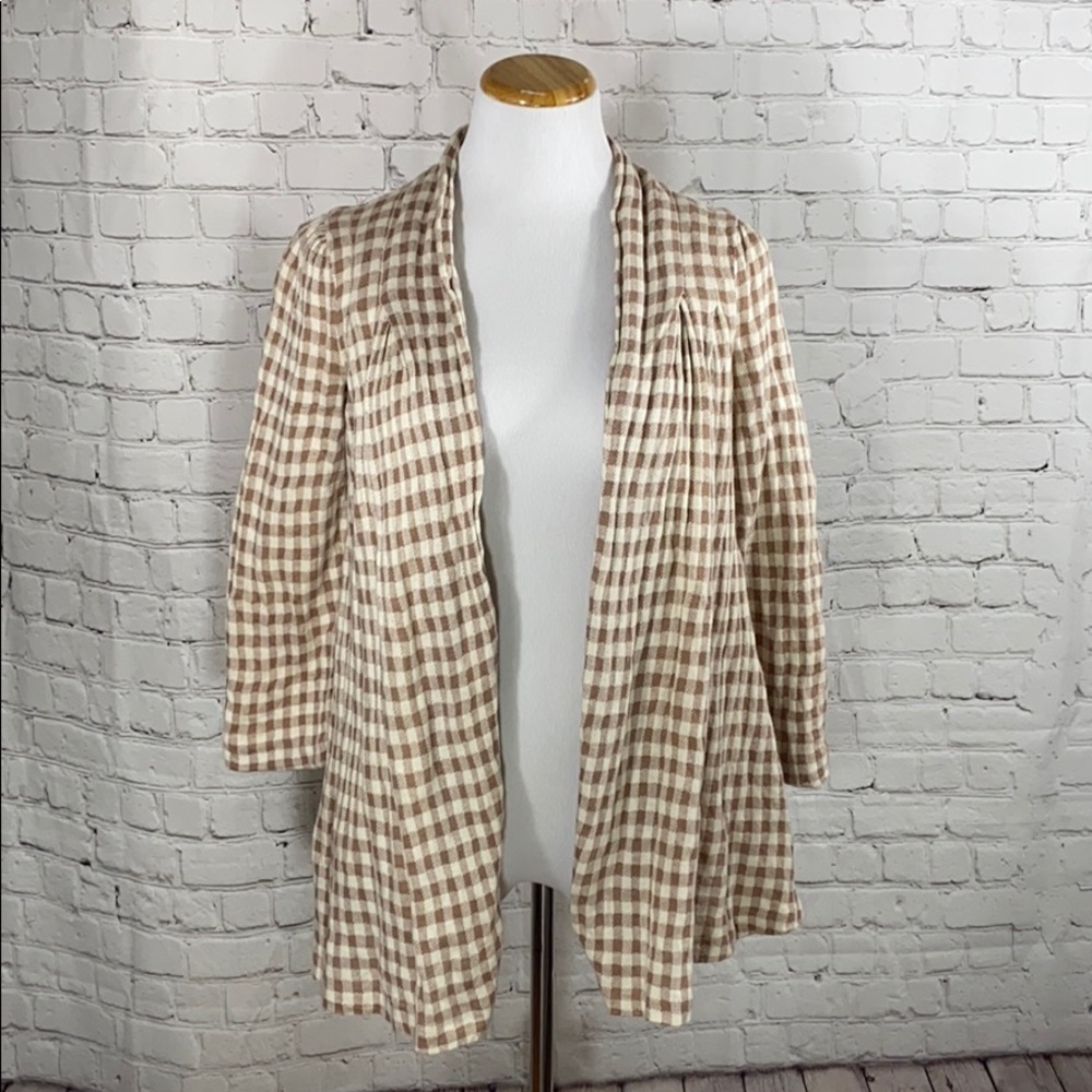 Knitted and knotted waterfall cardigan